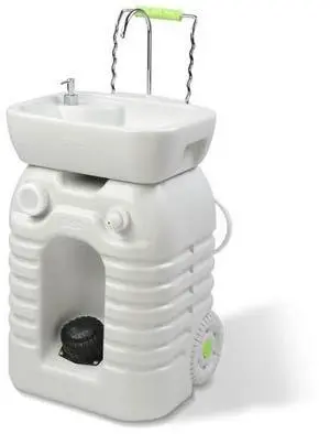VINGLI 45L Upgraded Portable Sink| Rolling Hand Wash Basin Stand with Towel Holder & Soap Dispenser & Wheels, Perfect for Garden/Camping/Outdoor Events/Gatherings/Worksite/RV/Indoor VINGLI 45L Upgraded Portable Sink| Rolling Hand Wash Basin Stand with Towel Holder & Soap Dispenser & Wheels, Perfect for Garden/Camping/Outdoor Events/Gatherings/Worksite/RV/Indoor