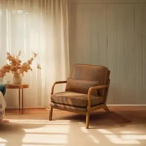 Bonnlo Microfiber Rustic Mid Century Modern Accent Chair, Soild Wood Padding Lounge Armchairs Side Sitting Chairs for Living Room, Bedroom, Guest Room Bonnlo Microfiber Rustic Mid Century Modern Accent Chair, Soild Wood Padding Lounge Armchairs Side Sitting Chairs for Living Room, Bedroom, Guest Room