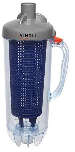 VINGLI Leaf Canister with Plastic Mesh Basket Leaf Trap with Handle Skim Leaves and Twigs Fits Pool Vacuum Cleaner Automatic Sweeper, Blue VINGLI Leaf Canister with Plastic Mesh Basket Leaf Trap with Handle Skim Leaves and Twigs Fits Pool Vacuum Cleaner Automatic Sweeper, Blue