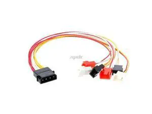 PC DIY 4-pin IDE to 6-port Cooler cooling fan 2pin Splitter power Cable cord 12V 7V 5V 30cm Z07 Drop ship PC DIY 4-pin IDE to 6-port Cooler cooling fan 2pin Splitter power Cable cord 12V 7V 5V 30cm Z07 Drop ship