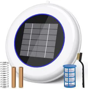 Pipopa Solar Pool Cleaner | Floating Water Cleaner and Purifier | 2 Copper Replacement | Solar Powered Up to 35,000 Gal | Compatible with Fresh and Salt Water Pools & Spas Pipopa Solar Pool Cleaner | Floating Water Cleaner and Purifier | 2 Copper Replacement | Solar Powered Up to 35,000 Gal | Compatible with Fresh and Salt Water Pools & Spas