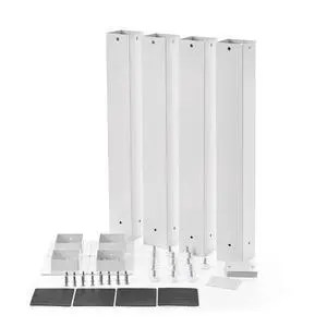 Suprima® Ultimate Height Bed Risers - Carbon Steel - White Suprima® Ultimate Height Bed Risers - Carbon Steel - White