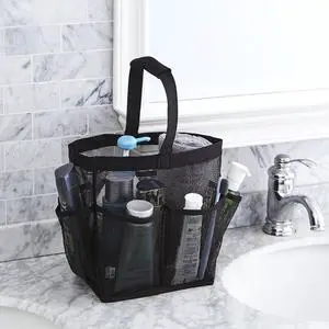 Deluxe Mesh Shower Tote - TUSK Storage - Black Deluxe Mesh Shower Tote - TUSK Storage - Black