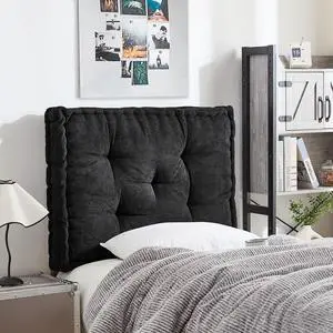 Rainha - Classic Tufted College Headboard - Black Rainha - Classic Tufted College Headboard - Black