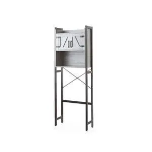 Yak About It® Dorm Hutch - Over the Fridge Organizer - Gray Walnut Yak About It® Dorm Hutch - Over the Fridge Organizer - Gray Walnut