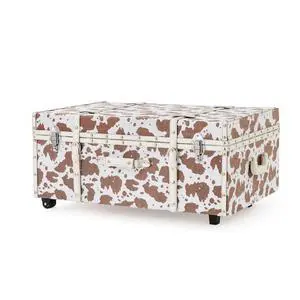 Texture® Brand Trunk - Moo Cow White/Brown Texture® Brand Trunk - Moo Cow White/Brown