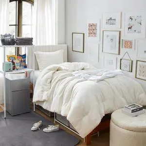 Git Cozy - Coma Inducer® Twin XL Comforter Set - Taupe White Git Cozy - Coma Inducer® Twin XL Comforter Set - Taupe White