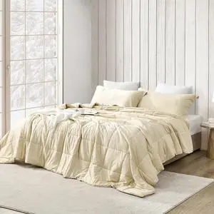 Menopleasing - Coma Inducer® Oversized Queen Cooling Comforter Set - Bleached Sand Menopleasing - Coma Inducer® Oversized Queen Cooling Comforter Set - Bleached Sand