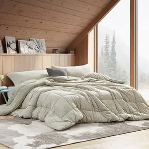 Sweater Weather Yoga - Coma Inducer® Oversized Queen Comforter - Snowy Moss-Gray Sweater Weather Yoga - Coma Inducer® Oversized Queen Comforter - Snowy Moss-Gray