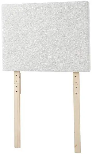 Villa Classic - College Headboard with Legs - Boucle Cream White Villa Classic - College Headboard with Legs - Boucle Cream White