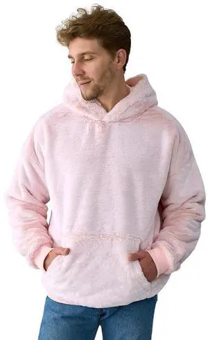 Coma Inducer Men's Hoodie - Bunny Soft - Frosty Pink - Small/Medium Coma Inducer Men's Hoodie - Bunny Soft - Frosty Pink - Small/Medium