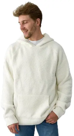 Coma Inducer Men's Hoodie - Cozy to the Est - White - Small/Medium Coma Inducer Men's Hoodie - Cozy to the Est - White - Small/Medium