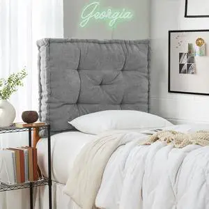 Rainha - Classic Tufted College Headboard - Real Gray Rainha - Classic Tufted College Headboard - Real Gray