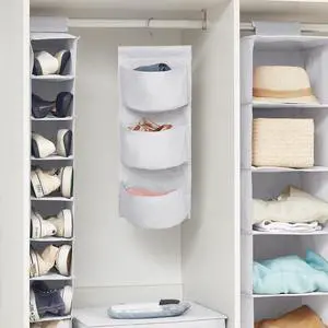 TUSK® 3-Piece College Closet Set - White (Hanging Shelves Version) TUSK® 3-Piece College Closet Set - White (Hanging Shelves Version)