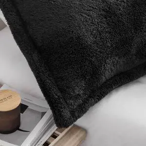 Coma Inducer® King Sham - The Original Plush - Nightshift Black Coma Inducer® King Sham - The Original Plush - Nightshift Black