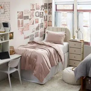 Coma Inducer Satin Summer Oversized Twin Comforter Set - Bronzed Blush Coma Inducer Satin Summer Oversized Twin Comforter Set - Bronzed Blush
