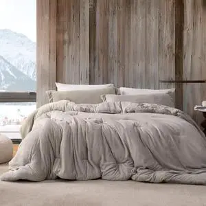 Coma Inducer Love Thick - Plush Oversized King Comforter Set - Oyster Gray Coma Inducer Love Thick - Plush Oversized King Comforter Set - Oyster Gray
