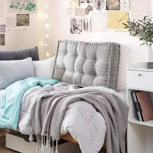 Rainha - Ultra Thick Tufted College Headboard - Gray Rainha - Ultra Thick Tufted College Headboard - Gray