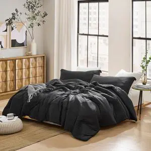 Cold Black Night - Coma Inducer® Oversized King Comforter Set - Black | Silky black comforter set with premium lightweight bedding materials for Coma Worthy Sleep. Cold Black Night - Coma Inducer® Oversized King Comforter Set - Black | Silky black comforter set with premium lightweight bedding materials for Coma Worthy Sleep.