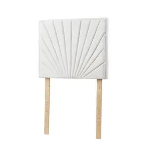 Tavira Allure® College Dorm Headboard with Legs - Sunrise Panel - Velvety White Tavira Allure® College Dorm Headboard with Legs - Sunrise Panel - Velvety White