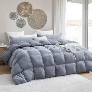 Boi He Thick® - Coma Inducer® Queen Oversized Comforter Set - Silver Gray | Experience Coma Worthy Sleep with Ultra Thick Extra Large Bedding Boi He Thick® - Coma Inducer® Queen Oversized Comforter Set - Silver Gray | Experience Coma Worthy Sleep with Ultra Thick Extra Large Bedding