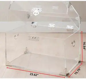Ciao Bella Acrylic Trunk - Silver Plated Ciao Bella Acrylic Trunk - Silver Plated