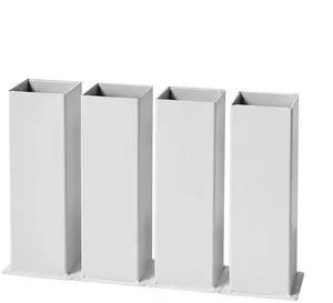 Carbon Steel Bed Risers for Twin/TXL Beds - 8" Lift - White Carbon Steel Bed Risers for Twin/TXL Beds - 8" Lift - White