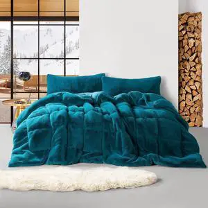 Chunky Bunny Yoga - Coma Inducer® Oversized Queen Comforter - Real Teal Chunky Bunny Yoga - Coma Inducer® Oversized Queen Comforter - Real Teal