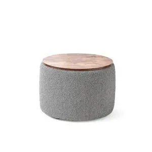2East - Storage Table Ottoman - Gray/White 2East - Storage Table Ottoman - Gray/White