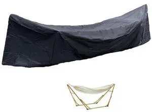 12FT Hammock Cover Patio Waterproof Hammock Stand Cover Outdoor Dustproof Protective Cover Furniture Cover for Garden Lawn 12 ft Hammock Frame (black, 149.3x6.7x31.4in) 12FT Hammock Cover Patio Waterproof Hammock Stand Cover Outdoor Dustproof Protective Cover Furniture Cover for Garden Lawn 12 ft Hammock Frame (black, 149.3x6.7x31.4in)