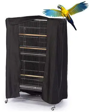 Extra Large Bird Cage Cover Breathable Waterproof Material Universal Black-Out Bird Parrot Cover Good Night Birdcage Cover Sleep Helper for Parrots Parakeets Budgies Macaw (40x27x48in) Extra Large Bird Cage Cover Breathable Waterproof Material Universal Black-Out Bird Parrot Cover Good Night Birdcage Cover Sleep Helper for Parrots Parakeets Budgies Macaw (40x27x48in)