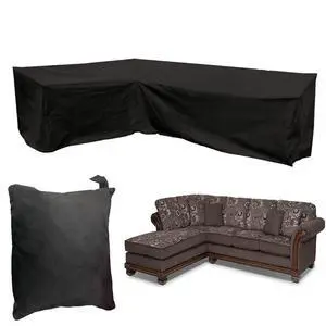 Patio Sofa Covers L-Shaped Sectional 87x112in Black Outdoor Waterproof Furniture Cover Dustproof Furniture Sets All Weather Protection Dust Cover for Patio Lawn Garden Veranda (87"x112") Patio Sofa Covers L-Shaped Sectional 87x112in Black Outdoor Waterproof Furniture Cover Dustproof Furniture Sets All Weather Protection Dust Cover for Patio Lawn Garden Veranda (87"x112")