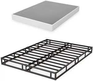 7 Inch Box Spring for Full Bed, Quick Assembly Full Size Metal Mattress Foundation with Fabric Cover, Strong Steel Frame, Heavy Duty, Low Profile Bed Frame Base Cama, Full 7 Inch Box Spring for Full Bed, Quick Assembly Full Size Metal Mattress Foundation with Fabric Cover, Strong Steel Frame, Heavy Duty, Low Profile Bed Frame Base Cama, Full