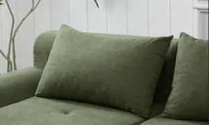 Decorative Corduroy Throw Pillow Covers 19x31 Inch Set of 2,Cushion with Shredded Foam Filling,Pillow with Washable Cover, Cozy Replacement Cushion for Living Room,Green Cushion Decorative Corduroy Throw Pillow Covers 19x31 Inch Set of 2,Cushion with Shredded Foam Filling,Pillow with Washable Cover, Cozy Replacement Cushion for Living Room,Green Cushion
