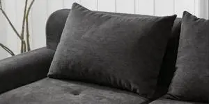 Decorative Corduroy Throw Pillow Covers 19x31 Inch Set of 2,Cushion with Shredded Foam Filling,Pillow with Washable Cover, Cozy Replacement Cushion for Living Room,Grey Cushion Decorative Corduroy Throw Pillow Covers 19x31 Inch Set of 2,Cushion with Shredded Foam Filling,Pillow with Washable Cover, Cozy Replacement Cushion for Living Room,Grey Cushion