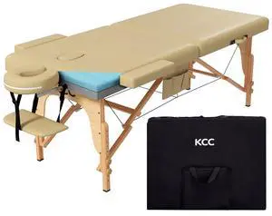 Memory Foam Portable Massage Table, Foldable Tattoo Table Lash Bed Height Adjustable28 Inchs Wide Home Salon Spa Bed Accessories &Carrying CaseEasy Set Up,Sturdy Wooden Feet,Beige Memory Foam Portable Massage Table, Foldable Tattoo Table Lash Bed Height Adjustable28 Inchs Wide Home Salon Spa Bed Accessories &Carrying CaseEasy Set Up,Sturdy Wooden Feet,Beige