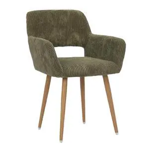 Small Modern Dining Room Arm Chairs 1 Piece, Mid-Century Upholstered Corduroy Fabric Side Seat Club Guest with Metal Tube Legs for Kitchen, Living Room, Green Small Modern Dining Room Arm Chairs 1 Piece, Mid-Century Upholstered Corduroy Fabric Side Seat Club Guest with Metal Tube Legs for Kitchen, Living Room, Green