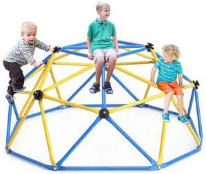 Climbing Dome, Upgraded 6FT Geometric Dome Climber with Climbing Grip for Kids Indoor Outdoor Play Equipment, Supports 600LBS Jungle Gym Playground Backyard Play Centre, Easy Assembly Climbing Dome, Upgraded 6FT Geometric Dome Climber with Climbing Grip for Kids Indoor Outdoor Play Equipment, Supports 600LBS Jungle Gym Playground Backyard Play Centre, Easy Assembly