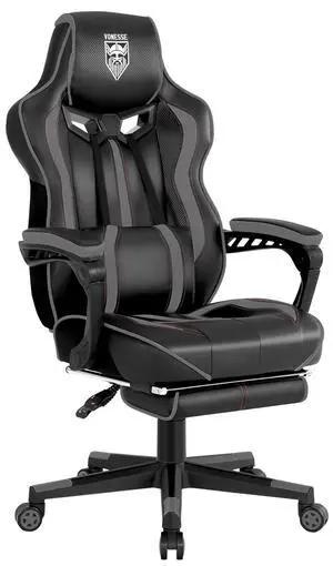 Gaming Chair for Adults, Reclining Gaming Chairs with Footrest and Massage, Computer Gaming Chair for Heavy People,Ergonomic Gamer Chair Big and Tall (Black/Gray) Gaming Chair for Adults, Reclining Gaming Chairs with Footrest and Massage, Computer Gaming Chair for Heavy People,Ergonomic Gamer Chair Big and Tall (Black/Gray)