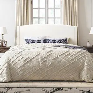 King Size Bed Frame with Soft Teddy Fabric, Boucle Upholstered Platform Bed, Curved Headboard Design, Wooden Slats Support, Noise-Free, No Box Spring Needed, Easy Assembly, White King Size Bed Frame with Soft Teddy Fabric, Boucle Upholstered Platform Bed, Curved Headboard Design, Wooden Slats Support, Noise-Free, No Box Spring Needed, Easy Assembly, White