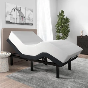 14 Inch Twin XL Size Metal Adjustable Bed Base/Upholstered Bed Frame with Head and Foot Articulation Incline, Wireless Remote, Wood Board Support (Only Base) 14 Inch Twin XL Size Metal Adjustable Bed Base/Upholstered Bed Frame with Head and Foot Articulation Incline, Wireless Remote, Wood Board Support (Only Base)