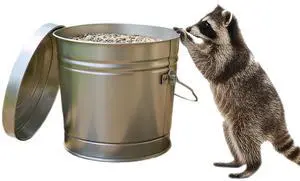 Galvanized Steel Locking Lid Trash Can - 6-Gallon Rodent-Proof Outdoor Storage Bin with Weather-Resistant Lid, Pet Food, Bird Seed, Charcoal Storage, Heavy Duty Metal Can Galvanized Steel Locking Lid Trash Can - 6-Gallon Rodent-Proof Outdoor Storage Bin with Weather-Resistant Lid, Pet Food, Bird Seed, Charcoal Storage, Heavy Duty Metal Can