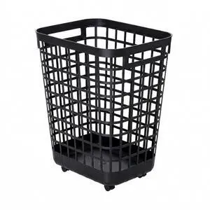 Heavy Duty Rolling Laundry Hamper with Wheels - 2.6 Bushel (90L+) Large Plastic Laundry Basket, Tall Ventilated Dirty Clothes Organizer for Bedroom, Bathroom & Dorm Room, No Assembly Required (Black) Heavy Duty Rolling Laundry Hamper with Wheels - 2.6 Bushel (90L+) Large Plastic Laundry Basket, Tall Ventilated Dirty Clothes Organizer for Bedroom, Bathroom & Dorm Room, No Assembly Required (Black)