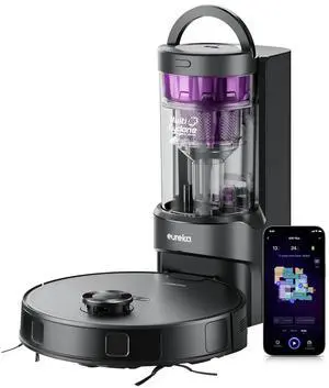 E20 Robot Vacuum with Bagless Self Emptying Station, Robotic Vacuum and Mop Combo, 45-Day Capacity, Upgraded 8000Pa Suction and Anti Hair-Tangling Brush, LiDAR Navigation, App Control E20 Robot Vacuum with Bagless Self Emptying Station, Robotic Vacuum and Mop Combo, 45-Day Capacity, Upgraded 8000Pa Suction and Anti Hair-Tangling Brush, LiDAR Navigation, App Control