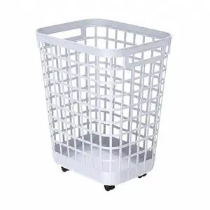 Heavy Duty Rolling Laundry Hamper with Wheels - 2.6 Bushel (90L+) Large Plastic Laundry Basket, Tall Ventilated Dirty Clothes Organizer for Bedroom, Bathroom & Dorm Room, No Assembly Required (White) Heavy Duty Rolling Laundry Hamper with Wheels - 2.6 Bushel (90L+) Large Plastic Laundry Basket, Tall Ventilated Dirty Clothes Organizer for Bedroom, Bathroom & Dorm Room, No Assembly Required (White)