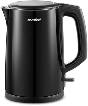 COMFEE' Electric Kettle and Tea Kettle, 1.5L Double Wall, Stainless Steel Interior, Lid & Spout, Fast Boil, Auto-Off, and Boil-Dry Protection, 1500W COMFEE' Electric Kettle and Tea Kettle, 1.5L Double Wall, Stainless Steel Interior, Lid & Spout, Fast Boil, Auto-Off, and Boil-Dry Protection, 1500W