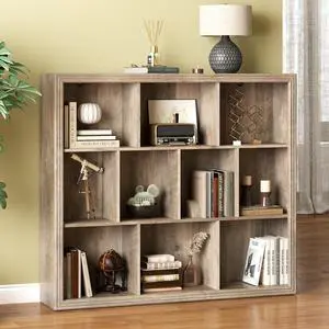 Book Shelf with 10-Cube, 43 Wide Bookshelf with Anti-Tip Device, 38 Tall Open Bookcase, Modern Display Organizer Book Case for Home Office, Entryway, Living Room, Bedroom, Study Room Book Shelf with 10-Cube, 43 Wide Bookshelf with Anti-Tip Device, 38 Tall Open Bookcase, Modern Display Organizer Book Case for Home Office, Entryway, Living Room, Bedroom, Study Room