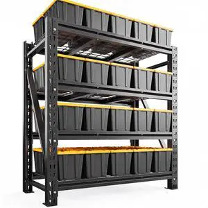 3040LBS Heavy Duty Garage Shelving, 51.6" W Large Metal Storage Shelves with Steel Industrial Structure, Adjustable Storage Rack for Warehouse, Basement, Rust/Water Resistant, 17.8" D x 72" H 3040LBS Heavy Duty Garage Shelving, 51.6" W Large Metal Storage Shelves with Steel Industrial Structure, Adjustable Storage Rack for Warehouse, Basement, Rust/Water Resistant, 17.8" D x 72" H