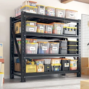 3040LBS Heavy Duty Garage Shelving, 51.6"W Large Metal Storage Shelves with Steel Industrial Structure, Adjustable Storage Rack for Warehouse, Basement, Rust/Water Resistant, 17.8"D x 72"H, 2PC 3040LBS Heavy Duty Garage Shelving, 51.6"W Large Metal Storage Shelves with Steel Industrial Structure, Adjustable Storage Rack for Warehouse, Basement, Rust/Water Resistant, 17.8"D x 72"H, 2PC