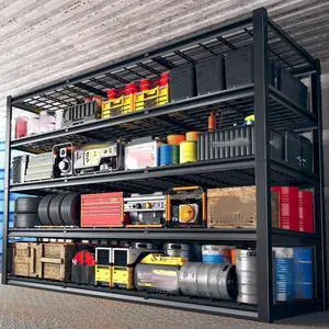 60" W Heavy Duty Garage Shelving,3000LBS Storage Shelves Metal Shelving,Adjustable Shelves for ndustrial 5 Tier Garage Shelves for Shop Commercial Warehouse Basement Pantry60 W x 24" D x 72" H 60" W Heavy Duty Garage Shelving,3000LBS Storage Shelves Metal Shelving,Adjustable Shelves for ndustrial 5 Tier Garage Shelves for Shop Commercial Warehouse Basement Pantry60 W x 24" D x 72" H